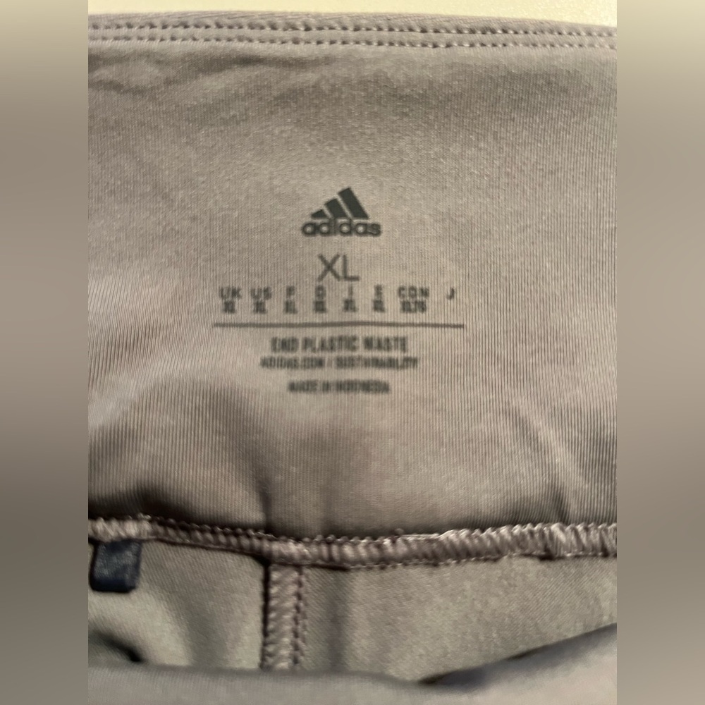 Adidas Gray Performance Athletic Pants Stretch Ac… - image 3